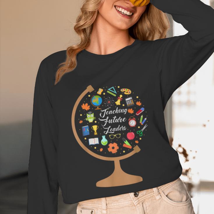 Awesome Teachers T Shirt Teaching Future Leaders Globe For Men Women Unisex Long Sleeve T-Shirt, funny design Awesome Teachers T Shirt Teaching Future Leaders Globe For Men Women Unisex Long Sleeve T-Shirt, funny design