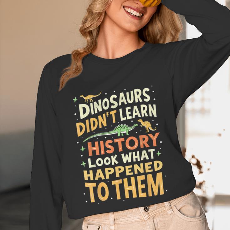 Back To School Dinosaur Social Studies Teacher Student Unisex Long Sleeve T-Shirt, funny design Back To School Dinosaur Social Studies Teacher Student Unisex Long Sleeve T-Shirt, funny design