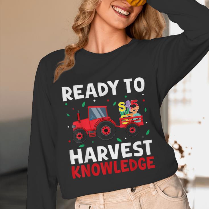 Back To School Teacher Farming Tractor Farmer Kids 100th Day Unisex Long Sleeve T-Shirt, funny design Back To School Teacher Farming Tractor Farmer Kids 100th Day Unisex Long Sleeve T-Shirt, funny design