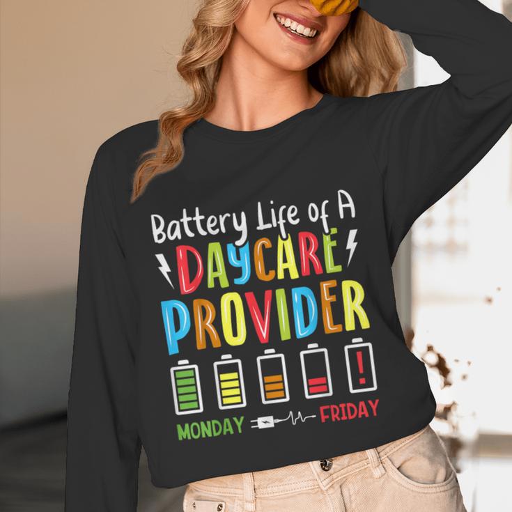 Battery Life Of Daycare Provider Childcare Teacher Unisex Long Sleeve T-Shirt, funny design