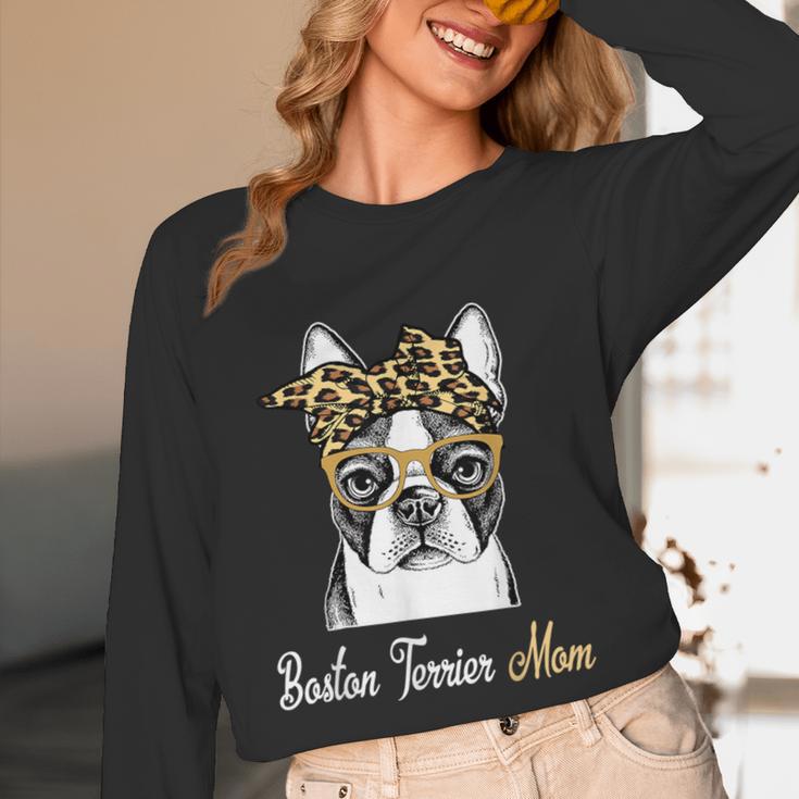 Birthday And Mother's Day -Boston Terrier Mom Unisex Long Sleeve T-Shirt, funny design