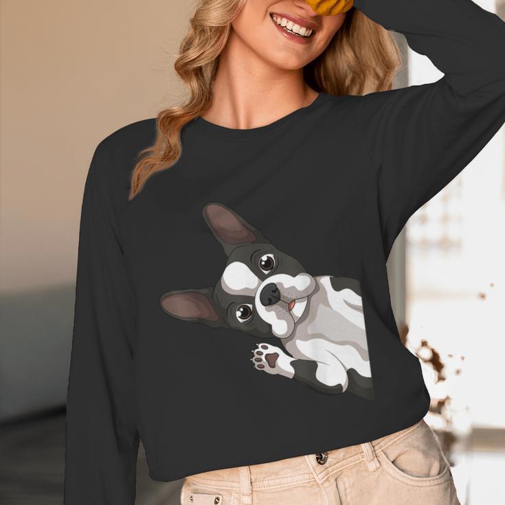 Boston Terrier Bostie Dog Kids Boys Girls Unisex Long Sleeve T-Shirt, funny design