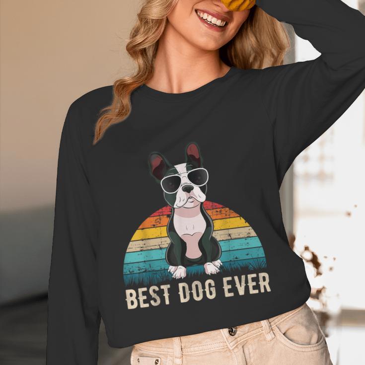 Boston Terrier Boston-Bulldog For Men Women Girls Kids Unisex Long Sleeve T-Shirt, funny design