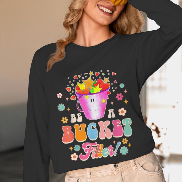 Be A Bucket Filler Teacher Teaching Groovy Back To School For Men Women Unisex Long Sleeve T-Shirt, funny design Be A Bucket Filler Teacher Teaching Groovy Back To School For Men Women Unisex Long Sleeve T-Shirt, funny design