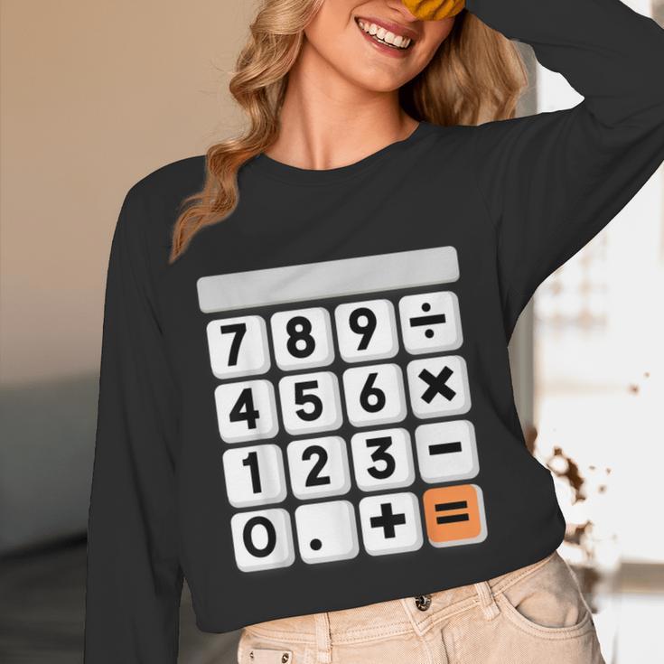 Calculator Easy Halloween Costume For Math Teacher Unisex Long Sleeve T-Shirt, funny design