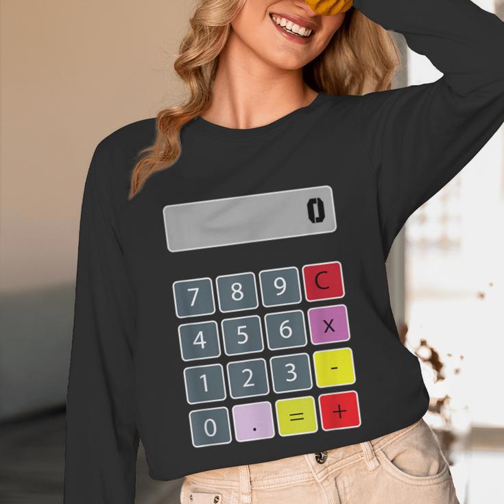 Calculator Math Teacher Halloween Costumes Women Men Adults Unisex Long Sleeve T-Shirt, funny design Calculator Math Teacher Halloween Costumes Women Men Adults Unisex Long Sleeve T-Shirt, funny design