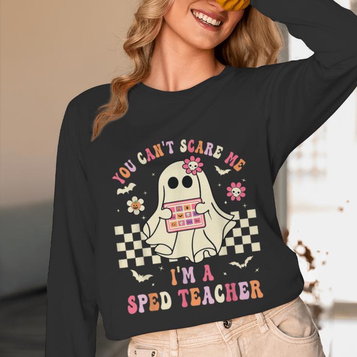 You Can't Scare Me I'm A SPED Teacher Crew Squad Halloween Unisex Long Sleeve T-Shirt, funny design