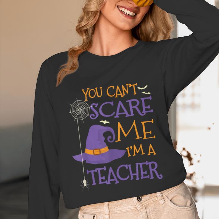You Can't Scare Me I'm A Teacher For Men Women Unisex Long Sleeve T-Shirt, funny design You Can't Scare Me I'm A Teacher For Men Women Unisex Long Sleeve T-Shirt, funny design