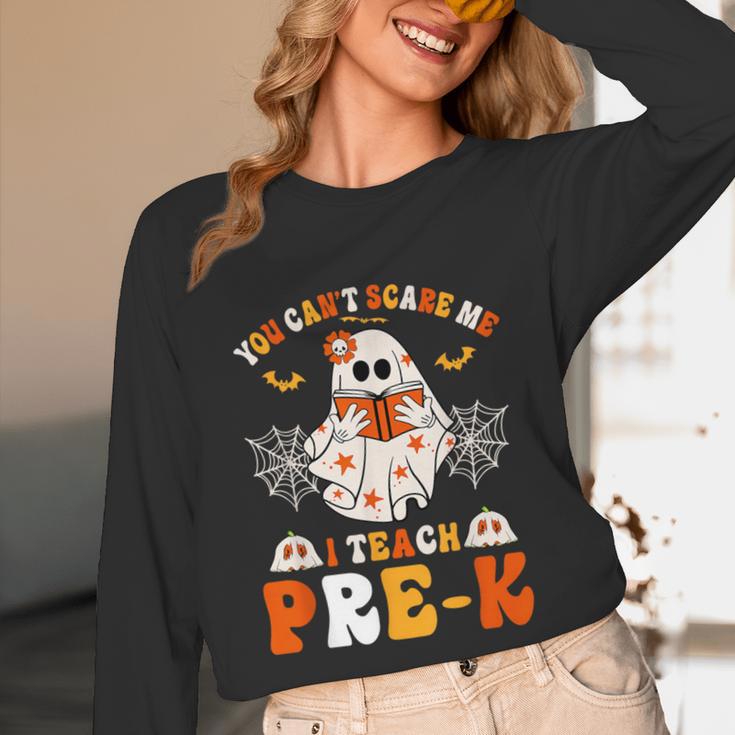 You Cant Scare Me I Teach Pre-K Teacher Halloween Unisex Long Sleeve T-Shirt, funny design You Cant Scare Me I Teach Pre-K Teacher Halloween Unisex Long Sleeve T-Shirt, funny design