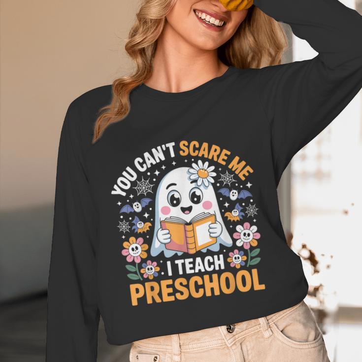 You Can't Scare Me I Teach Preschool Teacher Halloween Unisex Long Sleeve T-Shirt, funny design You Can't Scare Me I Teach Preschool Teacher Halloween Unisex Long Sleeve T-Shirt, funny design