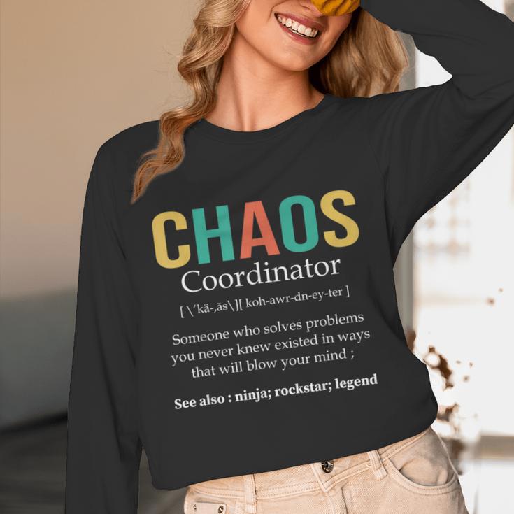 Chaos Coordinator Teacher Coworker Boss Appreciation Unisex Long Sleeve T-Shirt, funny design Chaos Coordinator Teacher Coworker Boss Appreciation Unisex Long Sleeve T-Shirt, funny design