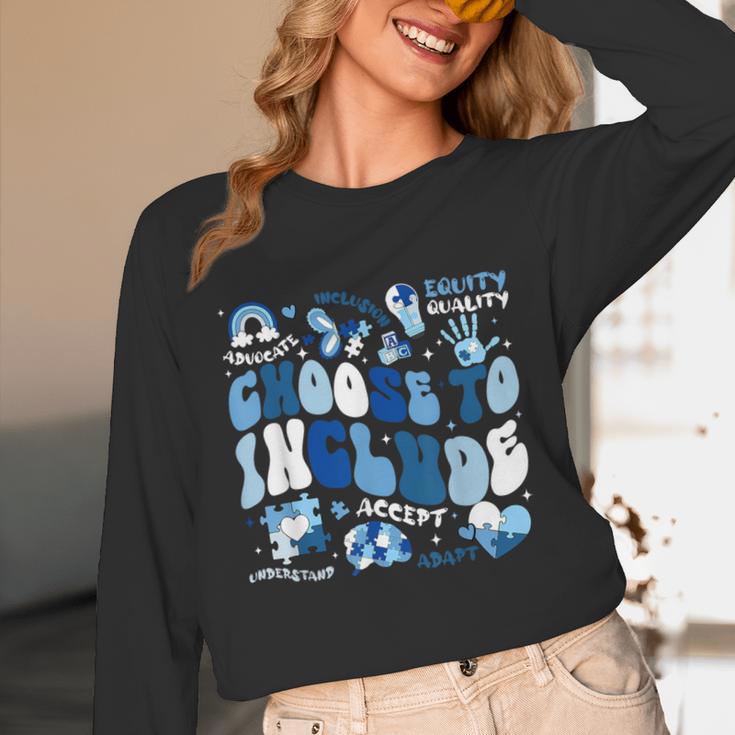 Choose To Include Inclusion Matters Autism Awareness Teacher Unisex Long Sleeve T-Shirt, funny design
