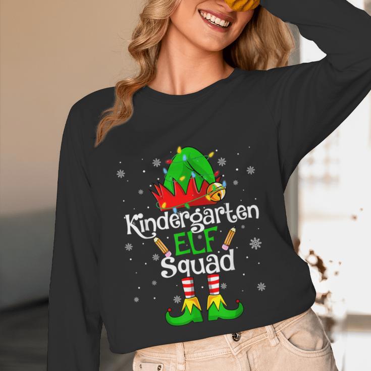 Christmas Kindergarten Elf Squad Teacher Student Unisex Long Sleeve T-Shirt, funny design Christmas Kindergarten Elf Squad Teacher Student Unisex Long Sleeve T-Shirt, funny design