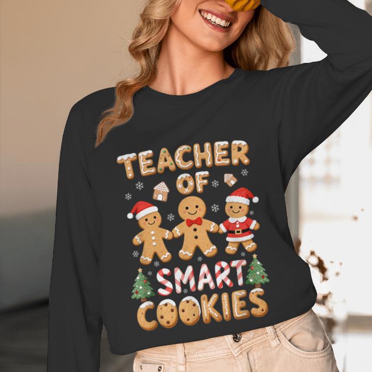 Christmas Teacher Of Smart Cookies Gingerbread Man Teaching Unisex Long Sleeve T-Shirt, funny design Christmas Teacher Of Smart Cookies Gingerbread Man Teaching Unisex Long Sleeve T-Shirt, funny design