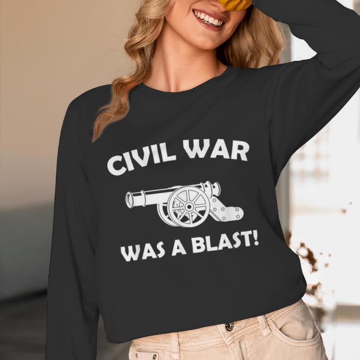 Civil War It Was A Blast History Teacher T-Shirt Unisex Long Sleeve T-Shirt, funny design