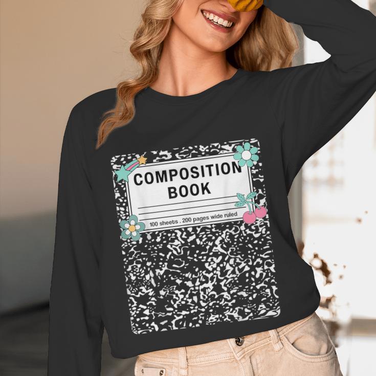 Composition Book Notebook Teachers Matching Group Halloween Unisex Long Sleeve T-Shirt, funny design Composition Book Notebook Teachers Matching Group Halloween Unisex Long Sleeve T-Shirt, funny design