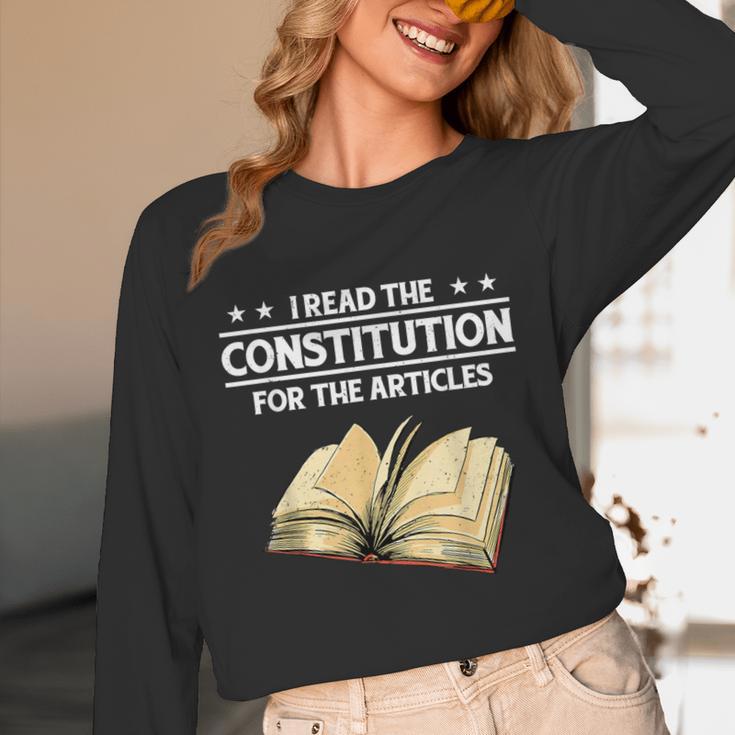 Cool History Teacher Read The Constitution For The Articles Unisex Long Sleeve T-Shirt, funny design