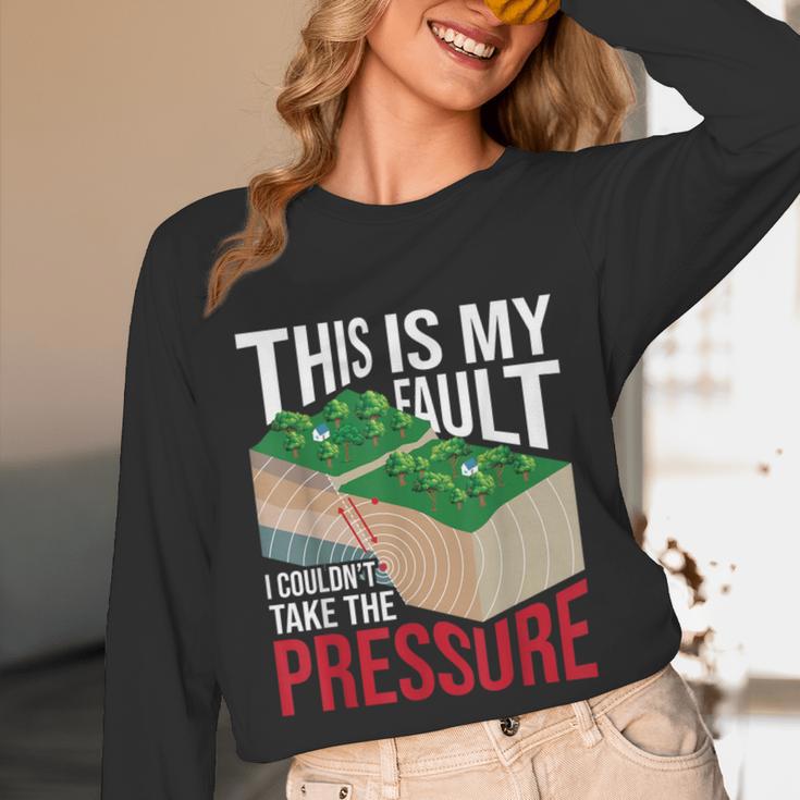 Couldn't Take The Pressure Geology Earth Science Teacher Unisex Long Sleeve T-Shirt, funny design