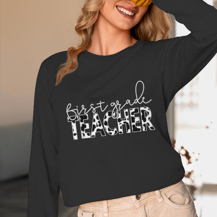 Cow Print For Elementary School First Grade Teachers Unisex Long Sleeve T-Shirt, funny design Cow Print For Elementary School First Grade Teachers Unisex Long Sleeve T-Shirt, funny design