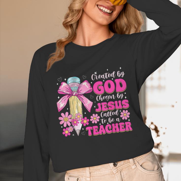 Created By God Called To Teacher Jesus Christian Teacher Unisex Long Sleeve T-Shirt, funny design Created By God Called To Teacher Jesus Christian Teacher Unisex Long Sleeve T-Shirt, funny design