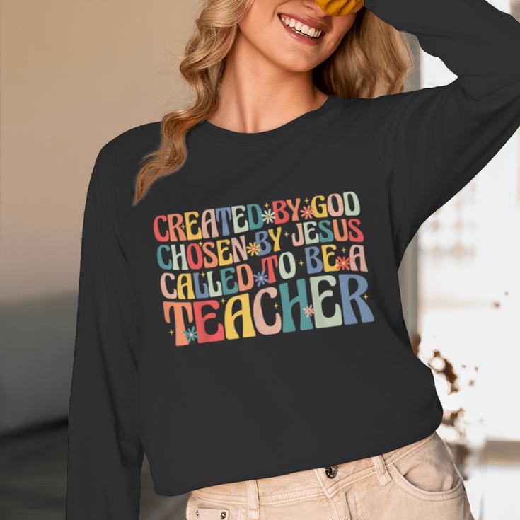 Created By God Chosen By Jesus Called To Be a Teacher Unisex Long Sleeve T-Shirt, funny design Created By God Chosen By Jesus Called To Be a Teacher Unisex Long Sleeve T-Shirt, funny design