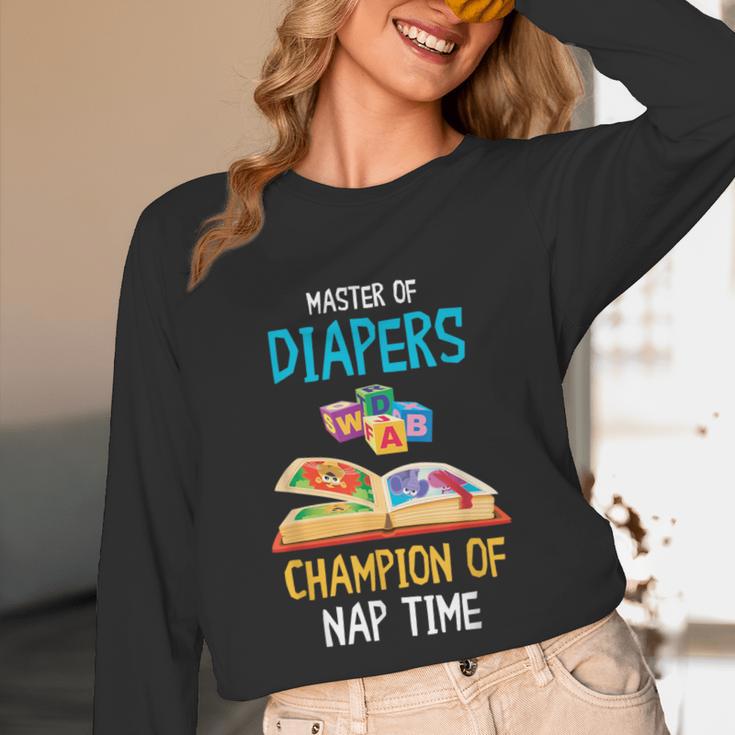 Daycare Provider Master Of Diapers Childcare Teacher Unisex Long Sleeve T-Shirt, funny design Daycare Provider Master Of Diapers Childcare Teacher Unisex Long Sleeve T-Shirt, funny design