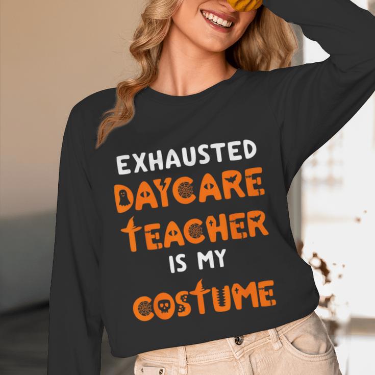 Daycare Teacher Halloween Costume Tired Day Care Shirt Unisex Long Sleeve T-Shirt, funny design Daycare Teacher Halloween Costume Tired Day Care Shirt Unisex Long Sleeve T-Shirt, funny design