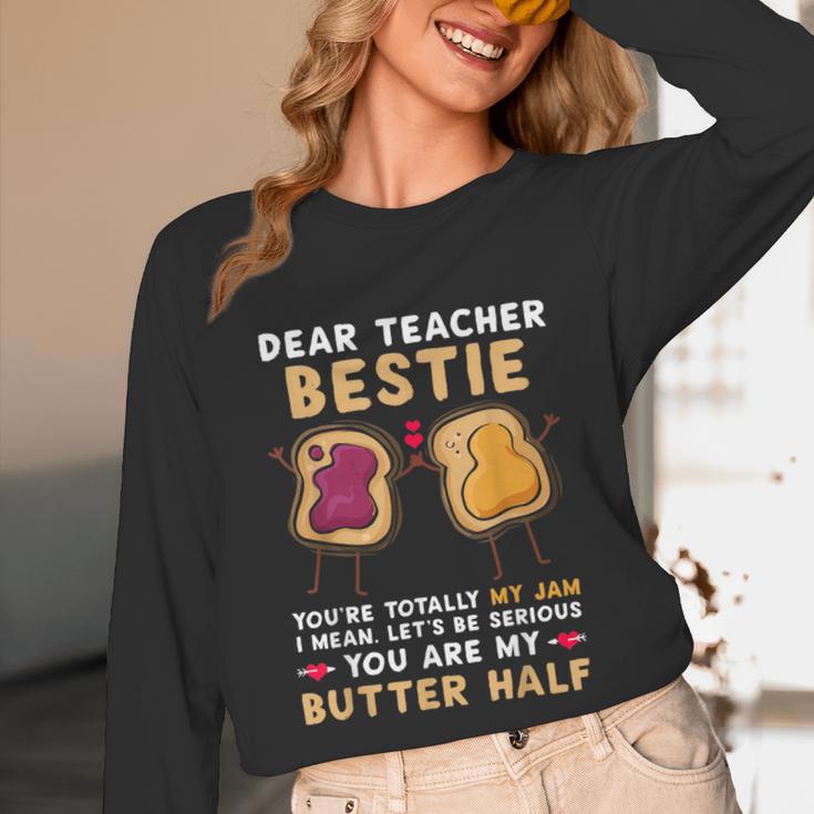 Dear Teacher Bestie You'Re Totally My Jam Shirt Kids Unisex Long Sleeve T-Shirt, funny design