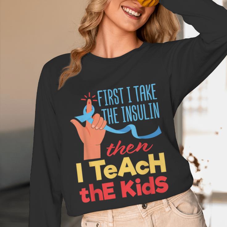 Diabetic Teacher Diabetes Awareness Insulin Blue Ribbon Unisex Long Sleeve T-Shirt, funny design Diabetic Teacher Diabetes Awareness Insulin Blue Ribbon Unisex Long Sleeve T-Shirt, funny design