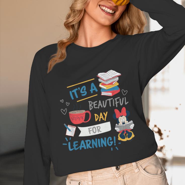 Disney Minnie Mouse Beautiful Day For Learning Teacher's Day Unisex Long Sleeve T-Shirt, funny design Disney Minnie Mouse Beautiful Day For Learning Teacher's Day Unisex Long Sleeve T-Shirt, funny design