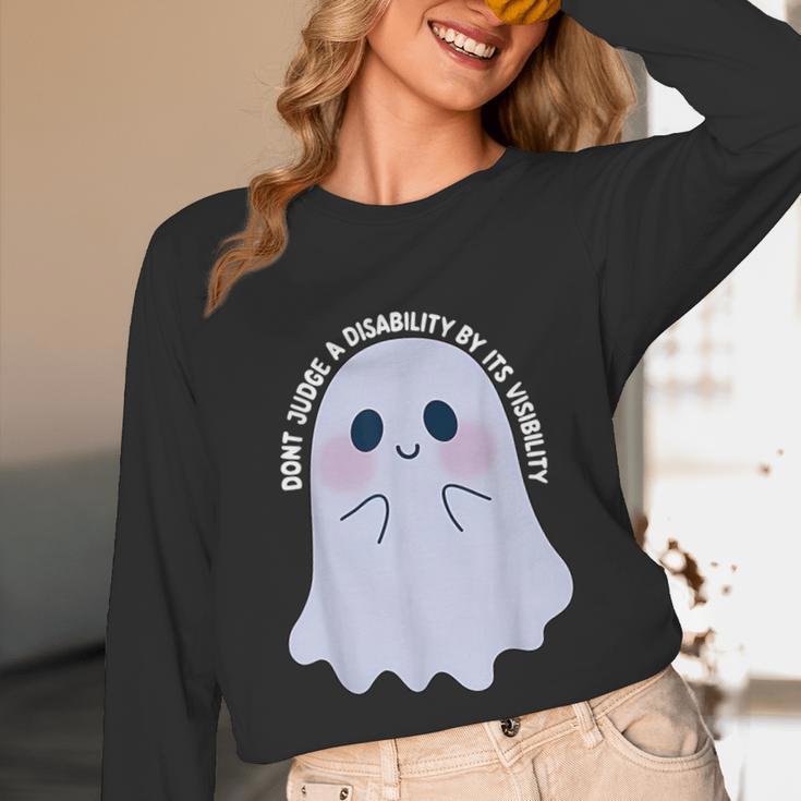 Dont Judge a Disability By Its Visibility Teacher Unisex Long Sleeve T-Shirt, funny design Dont Judge a Disability By Its Visibility Teacher Unisex Long Sleeve T-Shirt, funny design