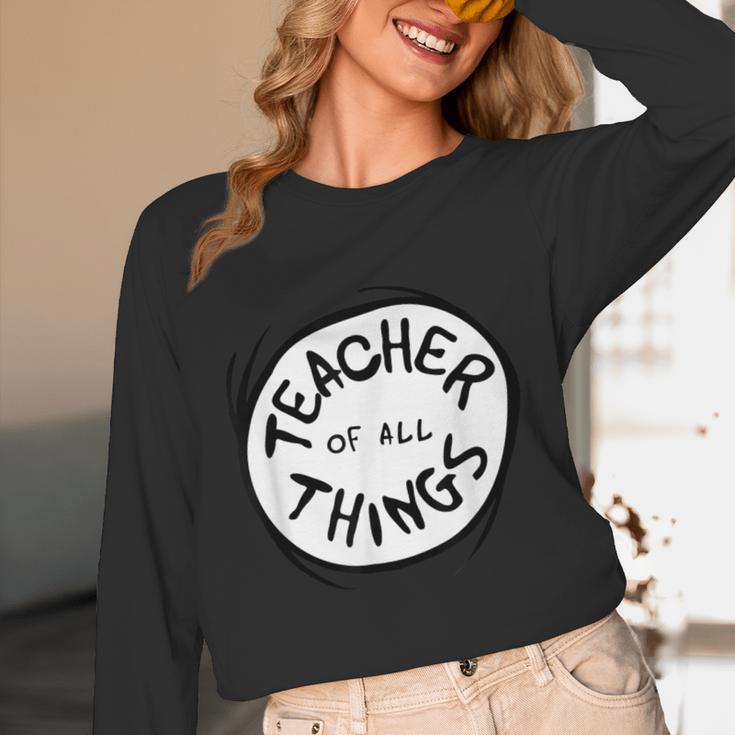 Dr Seuss Teacher Of All Things Red Emblem Unisex Long Sleeve T-Shirt, funny design Dr Seuss Teacher Of All Things Red Emblem Unisex Long Sleeve T-Shirt, funny design