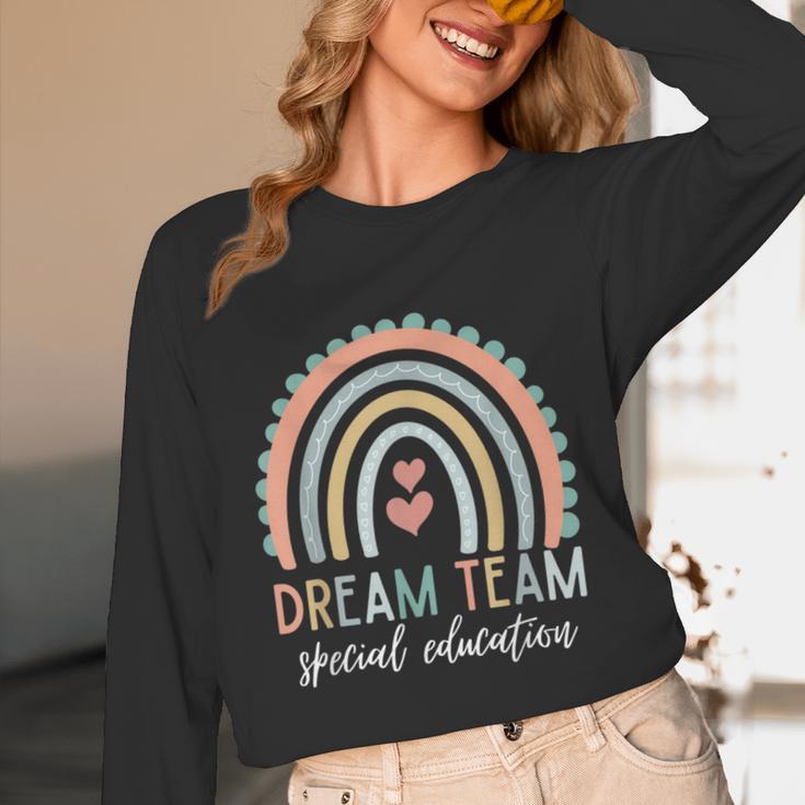 Dream Team Special Education Teacher ED SPED Squad Rainbow Unisex Long Sleeve T-Shirt, funny design Dream Team Special Education Teacher ED SPED Squad Rainbow Unisex Long Sleeve T-Shirt, funny design