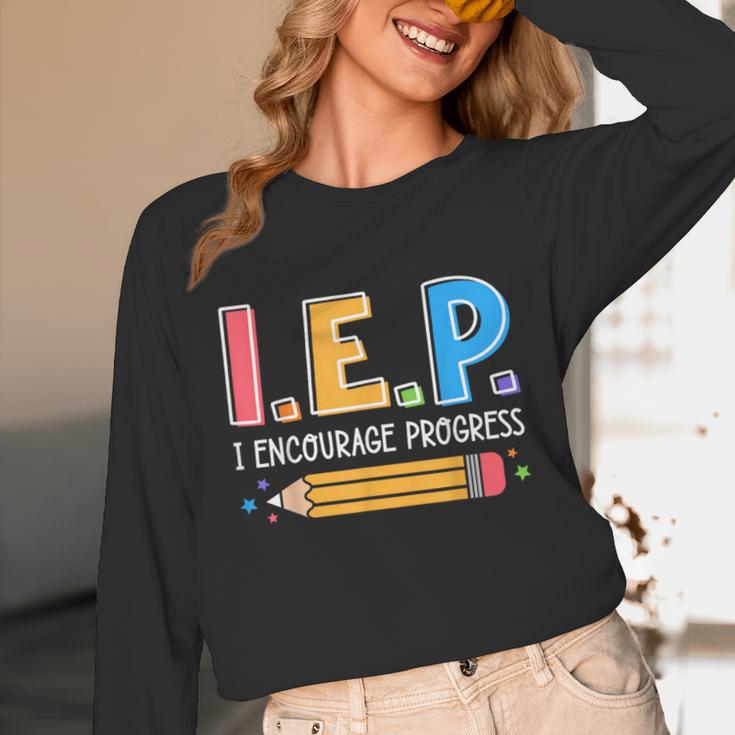 I E P I Encourage Progress Special Education Teacher Unisex Long Sleeve T-Shirt, funny design I E P I Encourage Progress Special Education Teacher Unisex Long Sleeve T-Shirt, funny design