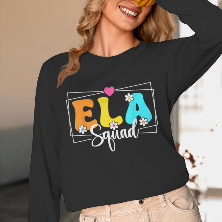 ELA Squad Teacher Back To School English Language Arts Unisex Long Sleeve T-Shirt, funny design