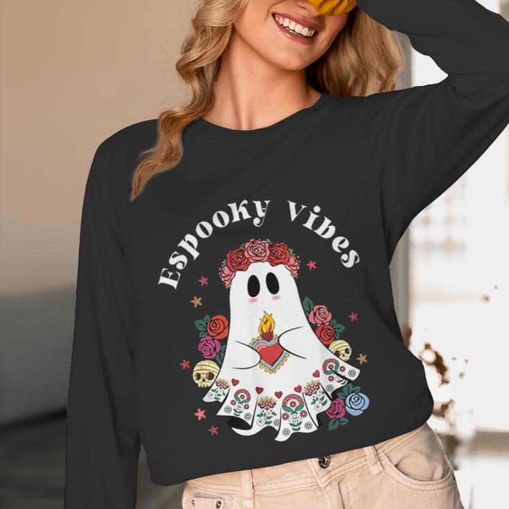 Espooky Vibes Maestra Halloween Spanish Mexican Teacher Unisex Long Sleeve T-Shirt, funny design Espooky Vibes Maestra Halloween Spanish Mexican Teacher Unisex Long Sleeve T-Shirt, funny design