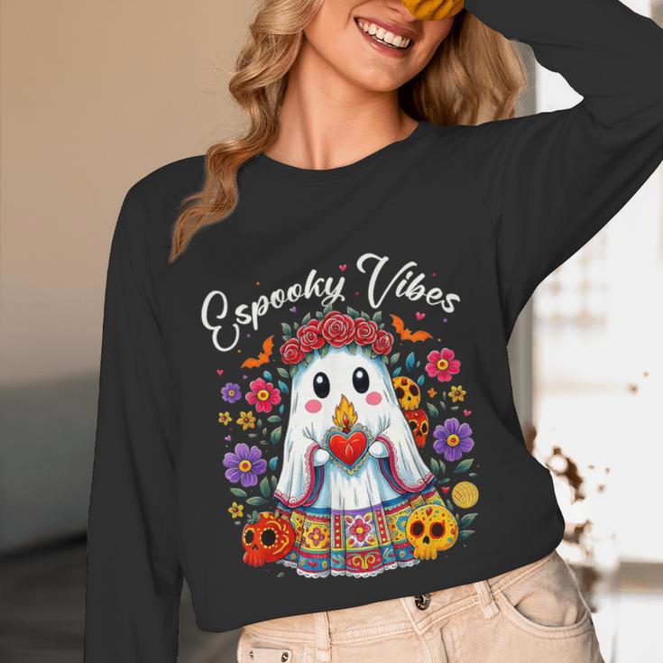 Espooky Vibes Maestra Halloween Spanish Mexican Teacher Unisex Long Sleeve T-Shirt, funny design Espooky Vibes Maestra Halloween Spanish Mexican Teacher Unisex Long Sleeve T-Shirt, funny design