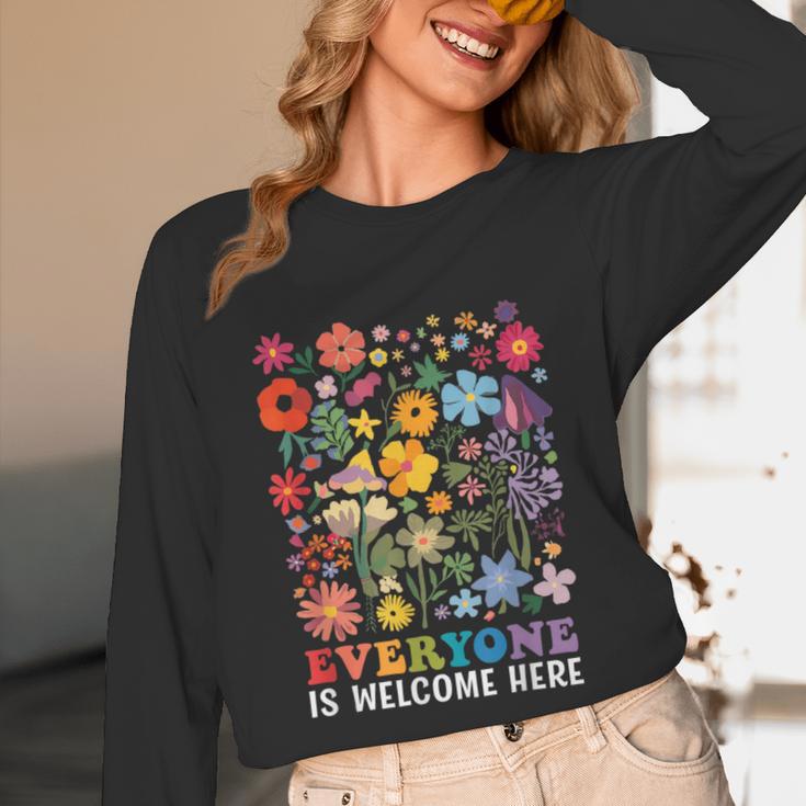 Everyone Is Welcome Here Tshirt Idaho Teacher Support Retro Unisex Long Sleeve T-Shirt, funny design Everyone Is Welcome Here Tshirt Idaho Teacher Support Retro Unisex Long Sleeve T-Shirt, funny design