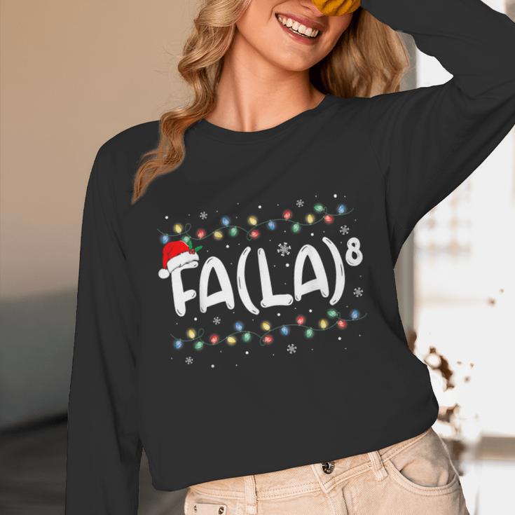 FA LA8 Christmas Santa Fa La Math Teacher Men Women Unisex Long Sleeve T-Shirt, funny design FA LA8 Christmas Santa Fa La Math Teacher Men Women Unisex Long Sleeve T-Shirt, funny design