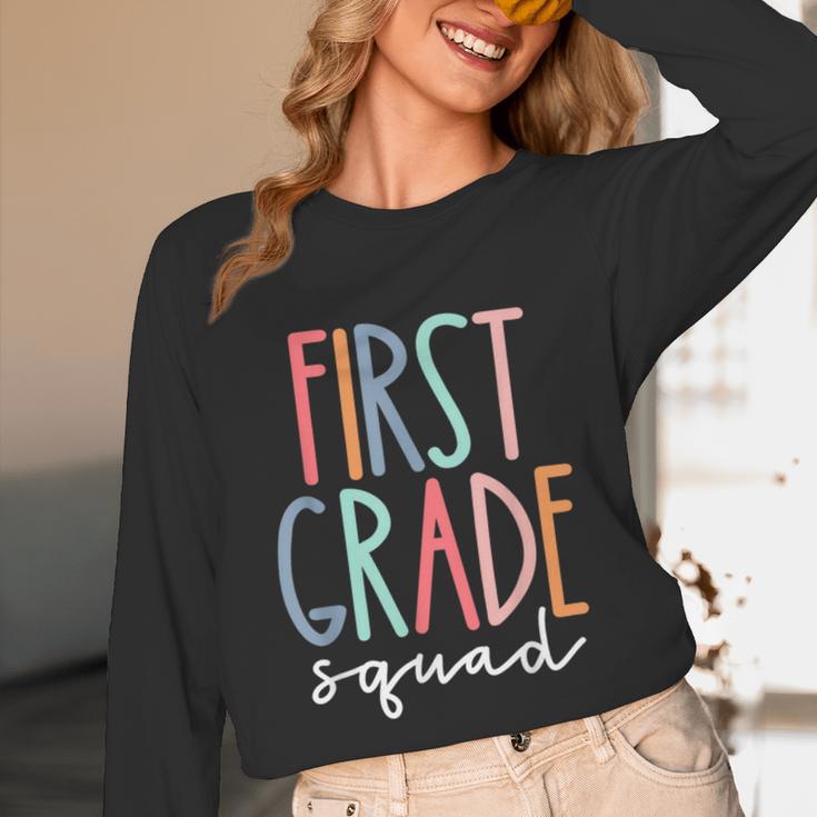 First Grade Squad 1st Grade Teacher Crew Back To School Team Unisex Long Sleeve T-Shirt, funny design First Grade Squad 1st Grade Teacher Crew Back To School Team Unisex Long Sleeve T-Shirt, funny design