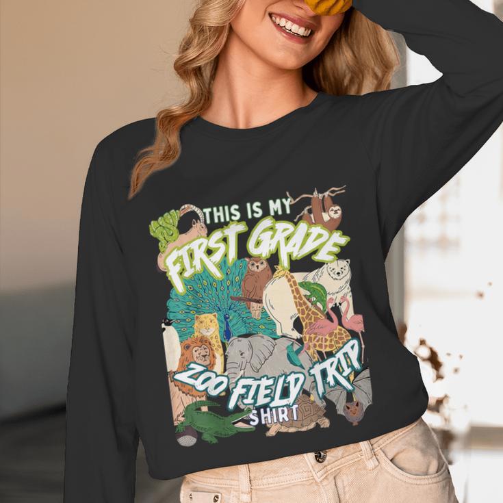 First Grade Zoo Field Trip Matching Student Teacher Class Unisex Long Sleeve T-Shirt, funny design
