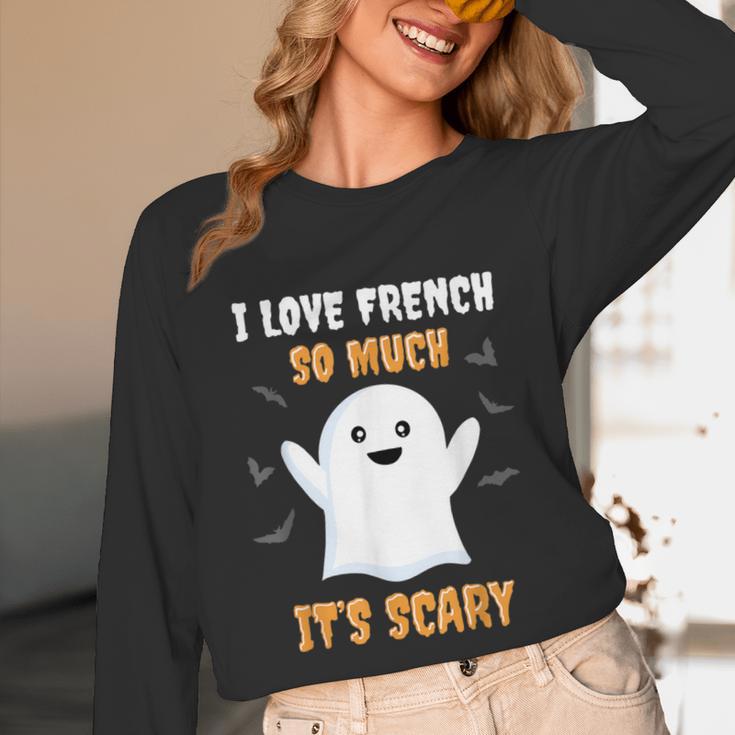 French Teacher Halloween French Class School Unisex Long Sleeve T-Shirt, funny design