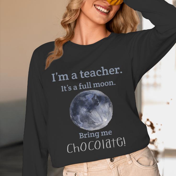 Full Moon Teacher Humor For Men Women Girls Kids Unisex Long Sleeve T-Shirt, funny design Full Moon Teacher Humor For Men Women Girls Kids Unisex Long Sleeve T-Shirt, funny design