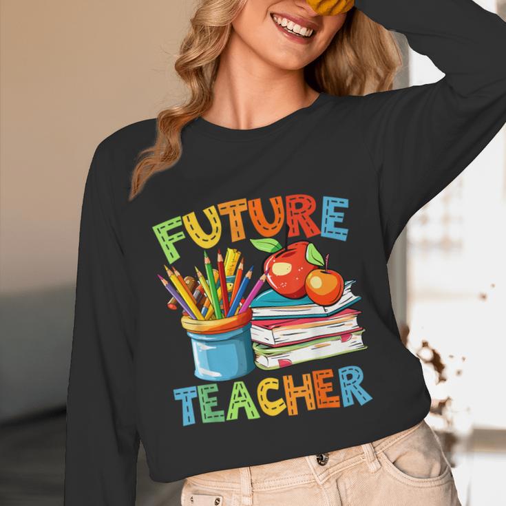 Future Teacher Costume For Kids Back To School Boy Girl Unisex Long Sleeve T-Shirt, funny design