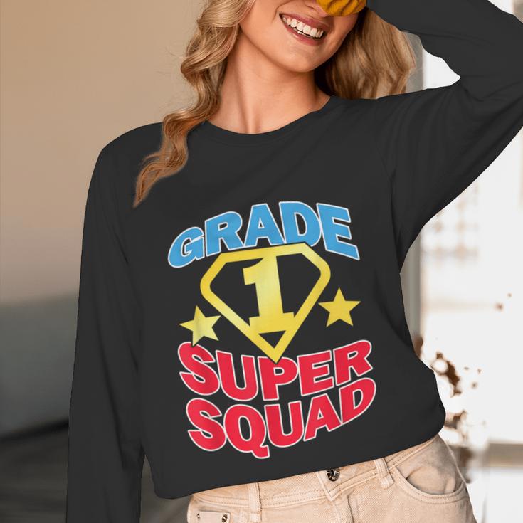 Grade 1 Super Squad Superhero Teacher Team Unisex Long Sleeve T-Shirt, funny design Grade 1 Super Squad Superhero Teacher Team Unisex Long Sleeve T-Shirt, funny design
