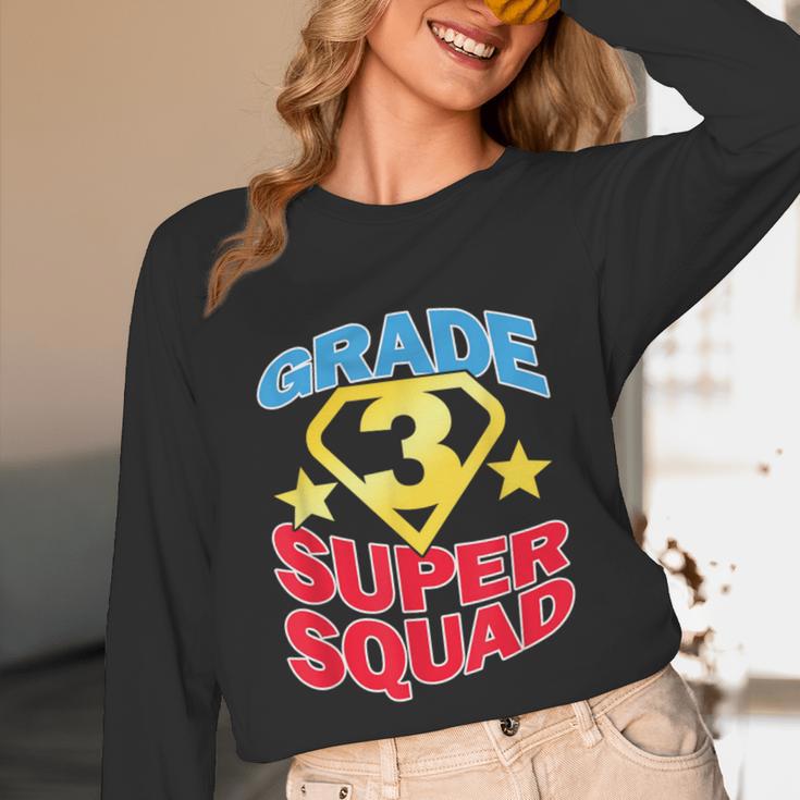 Grade 3 Super Squad Superhero Teacher Team Men Women Girls Kids Unisex Long Sleeve T-Shirt, funny design Grade 3 Super Squad Superhero Teacher Team Men Women Girls Kids Unisex Long Sleeve T-Shirt, funny design