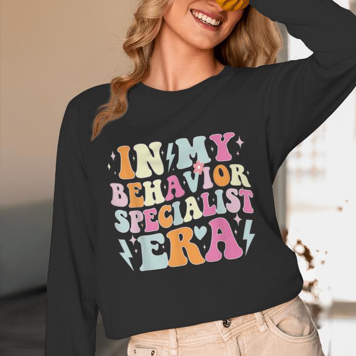 Groovy In My Behavior Specialist Era Behavior Teachers Unisex Long Sleeve T-Shirt, funny design