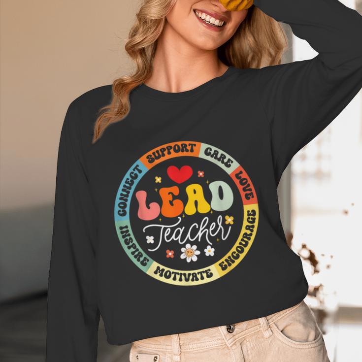 Groovy Lead Teacher Appreciation Back To School Unisex Long Sleeve T-Shirt, funny design