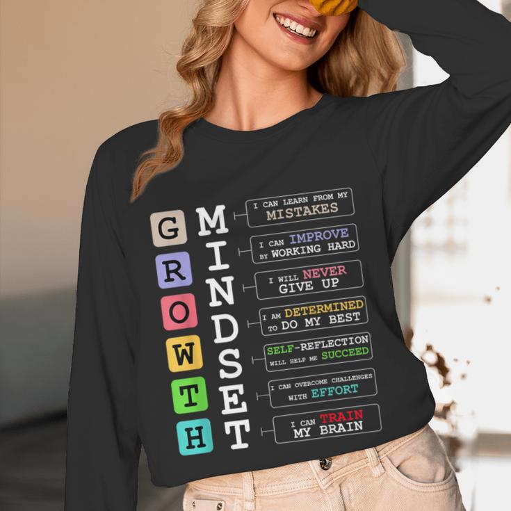 Growth Mindset Shirt Positive School Classroom Teacher Unisex Long Sleeve T-Shirt, funny design Growth Mindset Shirt Positive School Classroom Teacher Unisex Long Sleeve T-Shirt, funny design