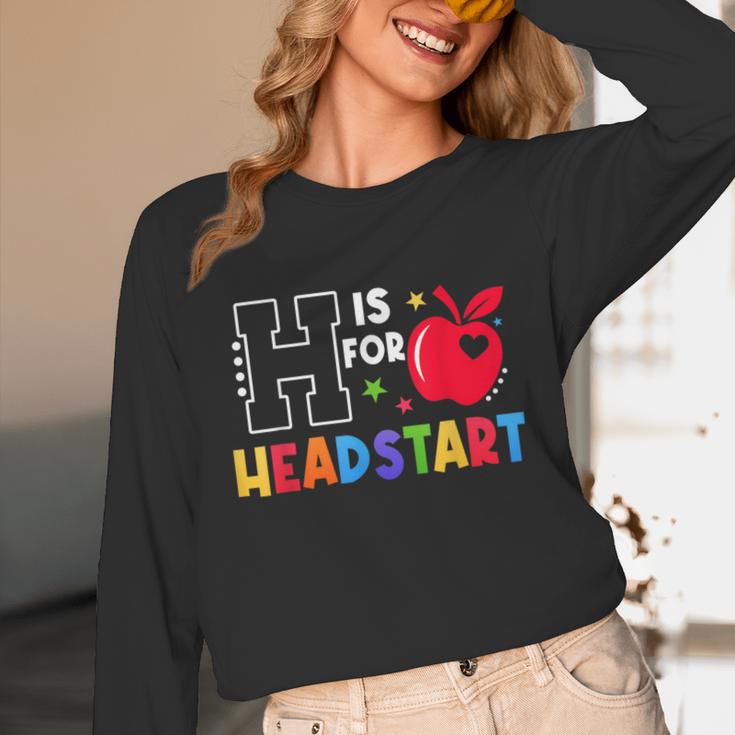 H Is For Head Start Teacher First Day Of School Tee Unisex Long Sleeve T-Shirt, funny design